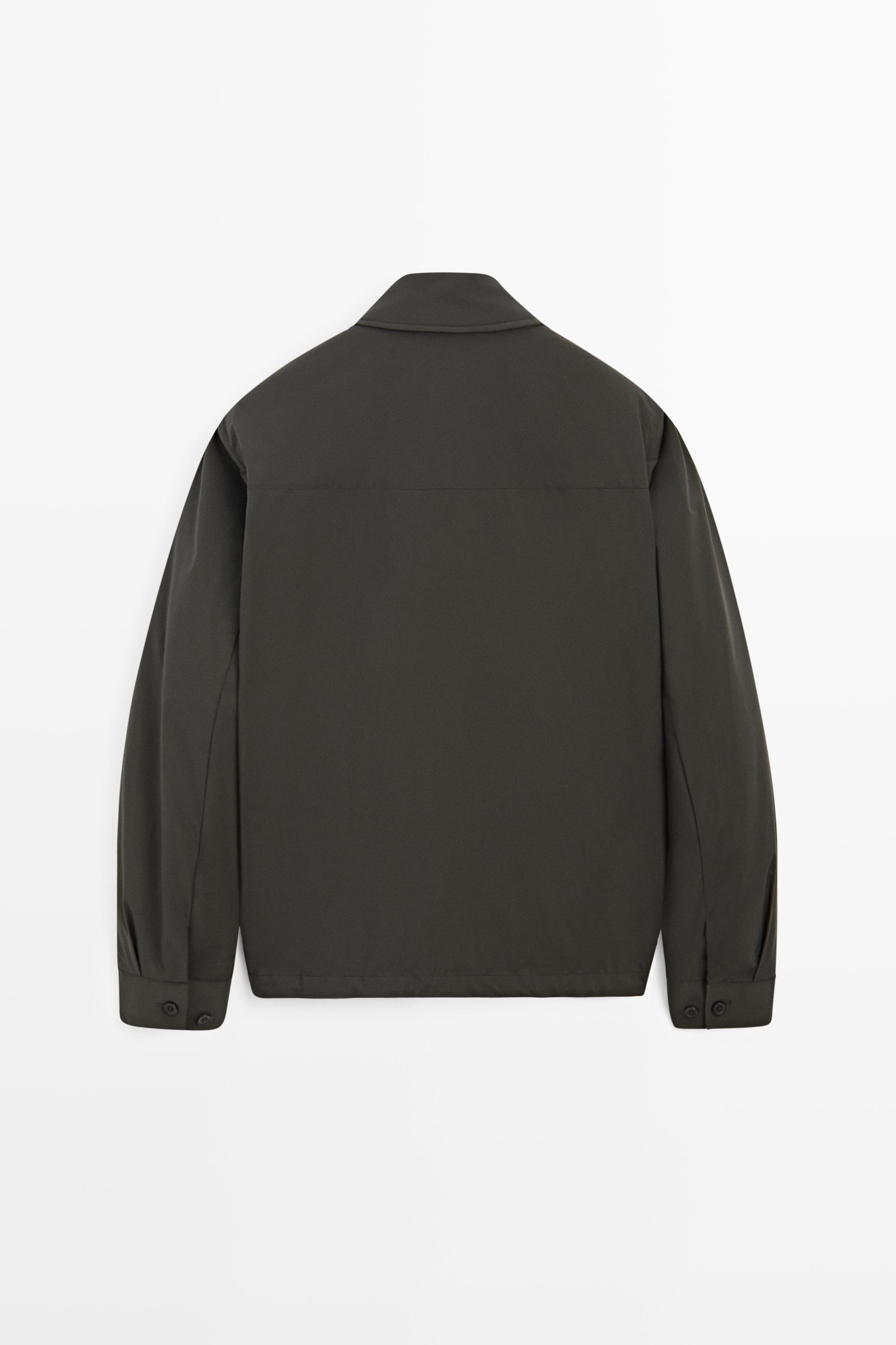 Technical fabric pocket detail jacket